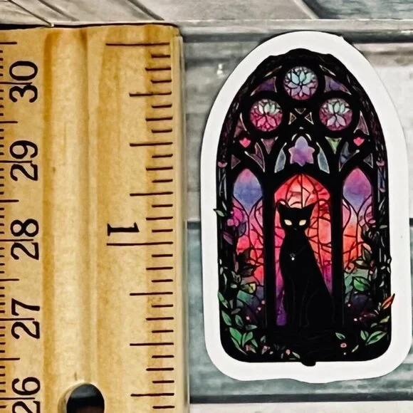 ๐10/$10๐ Gothic Black Cat Reusable Waterproof Vinyl Sticker Decal - Picture 1 of 1